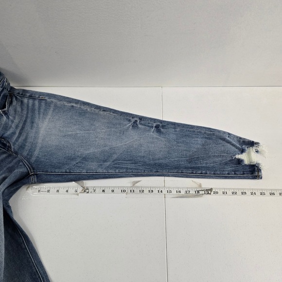 Buckle Black Ankle Skinny Jeans Distressed Frayed Hem Women's Size‎ 29x25 - Picture 4 of 9